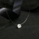 thumbnail image 3 of Collar de cristal brillante para mujer, colgante de circón transparente, línea de pesca Invisible, joyería de clavícula, Gargantilla, 3 of 4
