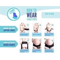 thumbnail image 4 of CABEA Babybellyband Original 3-in-1 Pregnancy Belly Band with Groin Straps, Belly Band for Postpartum Care, Pelvic Floor Support, Prolapse, Hernia, and Vulvar Varicosities, Made in USA - For 40” to 45, 4 of 8