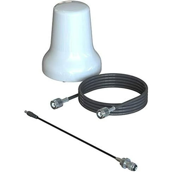 Scan Antenna Iridium Passive Omnidirectional Heavy Duty Antenna | Rugged Design | Iridium GO & Phone Compatible | Weatherproof | Easy Mount | GPS | Marine & Land Use | 5m Cable Included | 65900-013