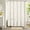 Beige, variant on FRAMICS Vintage Lace Shower Curtain Sets with Rug and Hooks, Waterproof Fabric Semi Sheer Leaf Floral Bathroom Sets, Mold Resistant, Beige