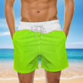 thumbnail image 4 of Aayomet Swimming Trunks for Men Beach Shorts Breathable Tether Print Board Shorts (Green, S), 4 of 5