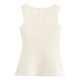 thumbnail image 3 of TRAF Chalecos de punto para mujer, elegante chaqueta sin mangas, chaleco de punto para mujer, suéter ajustado informal de otoño, prendas de abrigo, chalecos para mujer, 3 of 4