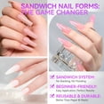 thumbnail image 7 of RAGUPEL Dual Forms for Nail Extension: Almond & Coffin Sandwich Dual Forms Work with Builder Gel & Polygel 2 Shapes 240Pcs 15 Sizes Reusable Clear Acrylic Molds Kit for Quick Manicure, 7 of 7
