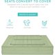 thumbnail image 3 of Songqin Large Outdoor Wooden Sand Box for Kids, Sandbox with Cover, Bench Seats Support up to 220 lbs, Bottom Liner for Drainage, Cedar Wood - Sage, 3 of 14