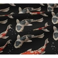 thumbnail image 4 of oneOone Cotton Jersey Black Fabric Bubbles & Koi Fish Ocean Sewing Craft Projects Fabric Prints By Yard 58 Inch Wide, 4 of 4