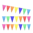 thumbnail image 1 of UNOMOR Guirlande Colorée Bannière Triangle Pendentif Décoration de Fête 28x18CM, 1 of 8