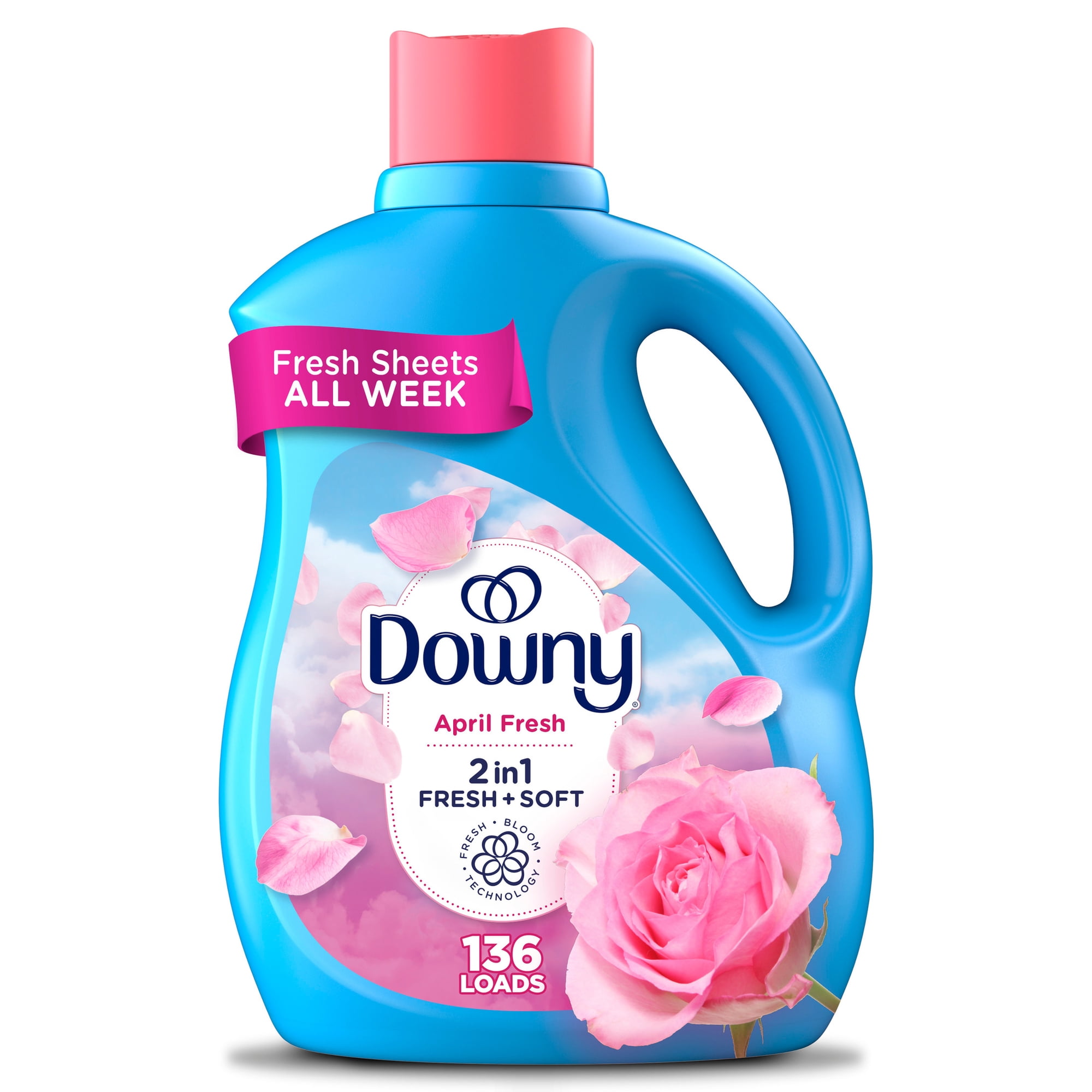 Downy Liquid Fabric Softener, April Fresh, 100 fl oz, 136 Loads