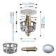 thumbnail image 4 of Lavabo universal leyfeng Filtro de drenaje de rebote Fregadero de baño emergente, 4 of 7