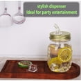 thumbnail image 5 of Mason Jar Pour Spouts. free flow Mason Jar Pour Spouts, jar lid for spout regular mouth .liquid. (Gold color), 5 of 5