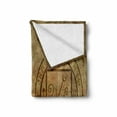 thumbnail image 2 of Occult Soft Flannel Fleece Throw Blanket, Textured Mystic Occult Sigil Seal over Distressed Old Background Design Print, Cozy Plush for Indoor and Outdoor Use, 50" x 60", Tan, by Ambesonne, 2 of 6