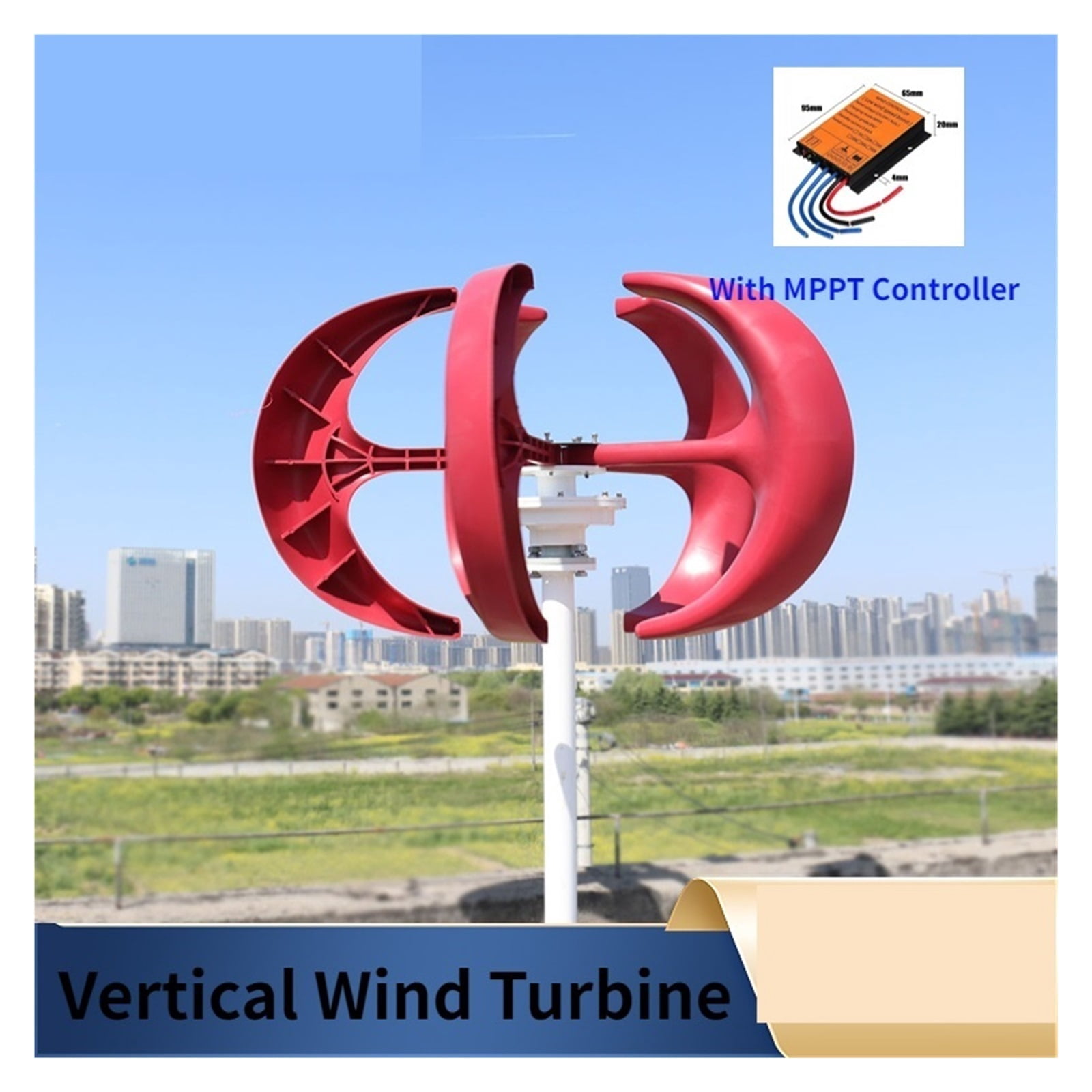 8000W Wind Turbine 12v 24v 48v Vertical Axies Wind Generator Small Windmill Energy With MPPT Charge Controller Homeuse
--------
Wide Use