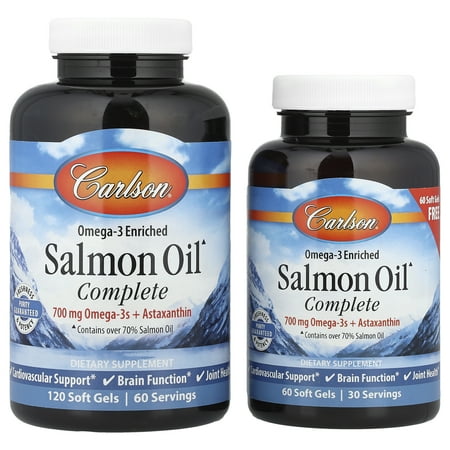 Carlson Salmon Oil - 180 soft gels
