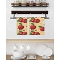 thumbnail image 3 of Farmhouse Apples Kitchen Dish Towels for Drying Dishes Set of 2, Country Tropical Fruits Watercolor Waffle Weave Microfiber Hand Tea Bathroom Towels Quick Dry & Absorbent Towel 15.7x23.6, 3 of 7