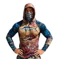 thumbnail image 2 of Yaoyar Men's UPF 50+ Sun Protection Hoodie Shirt Long Sleeve UV SPF Fishing Lightweight Shirts with Mask Rash Guard, 2 of 5