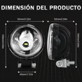thumbnail image 2 of Par Faros De Niebla 3'' Redondos Jeep Wrangle Jk Moto Camion, 2 of 7