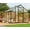 8x10FT Black, variant on 8x10 FT Outdoor Greenhouse - Polycarbonate Walk In Green House with Roof Vent and Lockable Door - Silver