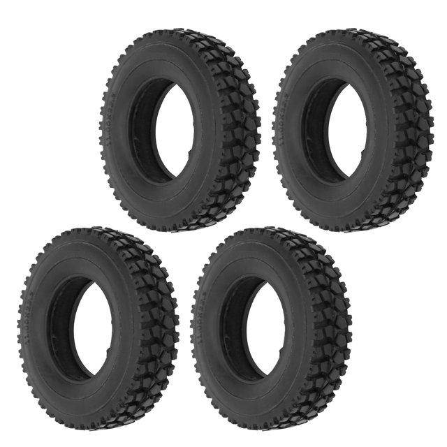 YLSHRF RC Car Tire 4Pcs 20mm RC Rubber Tire With Sponge Width Crushed Stone Pattern