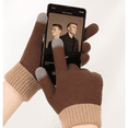 thumbnail image 2 of Women's Fleece Lined Jacquard  Knit Gloves with Touch Screen Capability, 2 of 2
