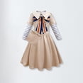 thumbnail image 3 of Vestido de disfraz para niñas estilo vintage cuello de solapa vestido de manga larga traje de festival, 3 of 8