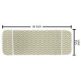 thumbnail image 2 of Grey and Yellow Microwave Oven Cover, Modern Geometrical Triangles Zig Zags Wavy Modern Image Print, Water Resistant Organizer with Pockets for Kitchen, 36" x 12", Pale Grey and Mustard, by Ambesonne, 2 of 4
