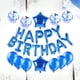 thumbnail image 2 of Juego de 34 globos para bodas, cumpleaños, fiestas infantiles, banquetes y recuerdos de fiesta, color azul., 2 of 8