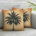 thumbnail image 3 of COMIO Palm Tree Throw Pillow Case Hawaiian Tropical Palms Leaf Vintage Green Yellow Decorative Square Cushion Covers Pillowcase Couch Sofa Men/Women, 3 of 5