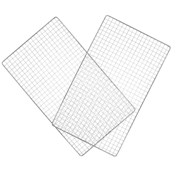 FOMIYES 2-Pack Stainless Steel Barbecue Grill Mesh Rack for Family Outdoor Cooking