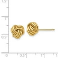 thumbnail image 2 of Primal Gold 14 Karat Yellow Gold Triple Knot Post Earrings, 2 of 2