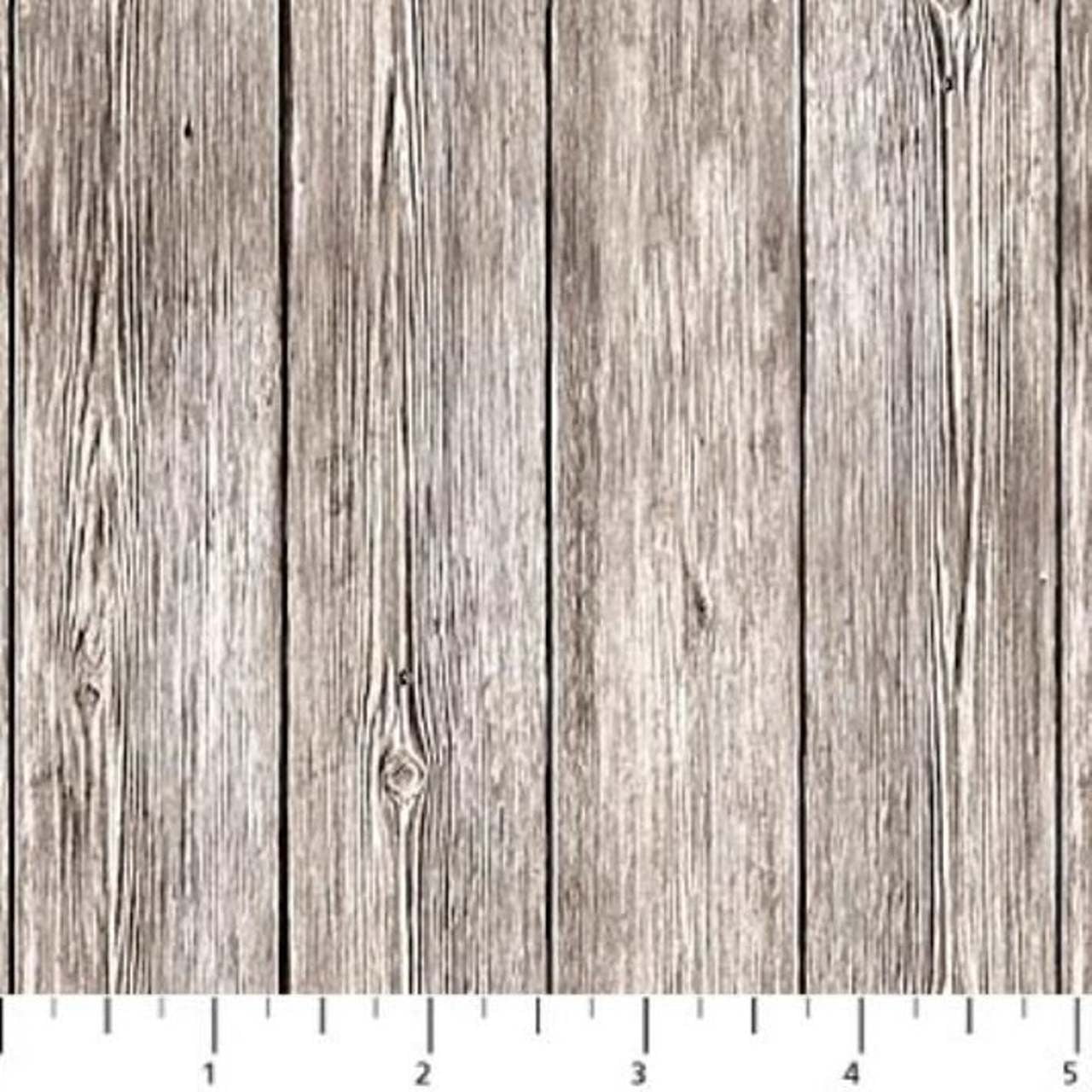Naturescapes Gray Wood Siding Planks Gray Wood Fabric Gray Cotton Fabric by Northcott Fabric