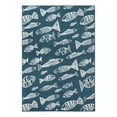 thumbnail image 2 of Unique Loom Outdoor Coastal Collection Area Rug - Whish (6' 1" x 9' Rectangle Blue/Ivory), 2 of 10