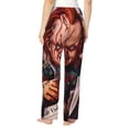 thumbnail image 3 of Saiise Chucky Bh Womens Pama Pants Stretch Comfy Lounge Pants Drawstring Sleep Bottoms with Pockets, 3 of 7
