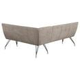 thumbnail image 4 of Dodson Fabric Upholstered L-Shaped Nook Dining Bench Taupe, 4 of 8