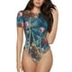 thumbnail image 1 of Balery Starry Sky Planet Lollipop Body de cuello redondo de manga corta para mujer Tops de manga corta Tops básicos-Large, 1 of 7