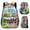 F, variant on Retro Arcade Character Oxford Backpack - Vintage 80s Video Game Print Casual Daypack - Large Capacity Lightweight Shoulder Bag for College Commute Travel & Streetwear