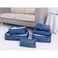 thumbnail image 4 of Unique Bargains 6 Set Travel Bag for Storage Closet Organizers Travel Accessories Blue, 4 of 5