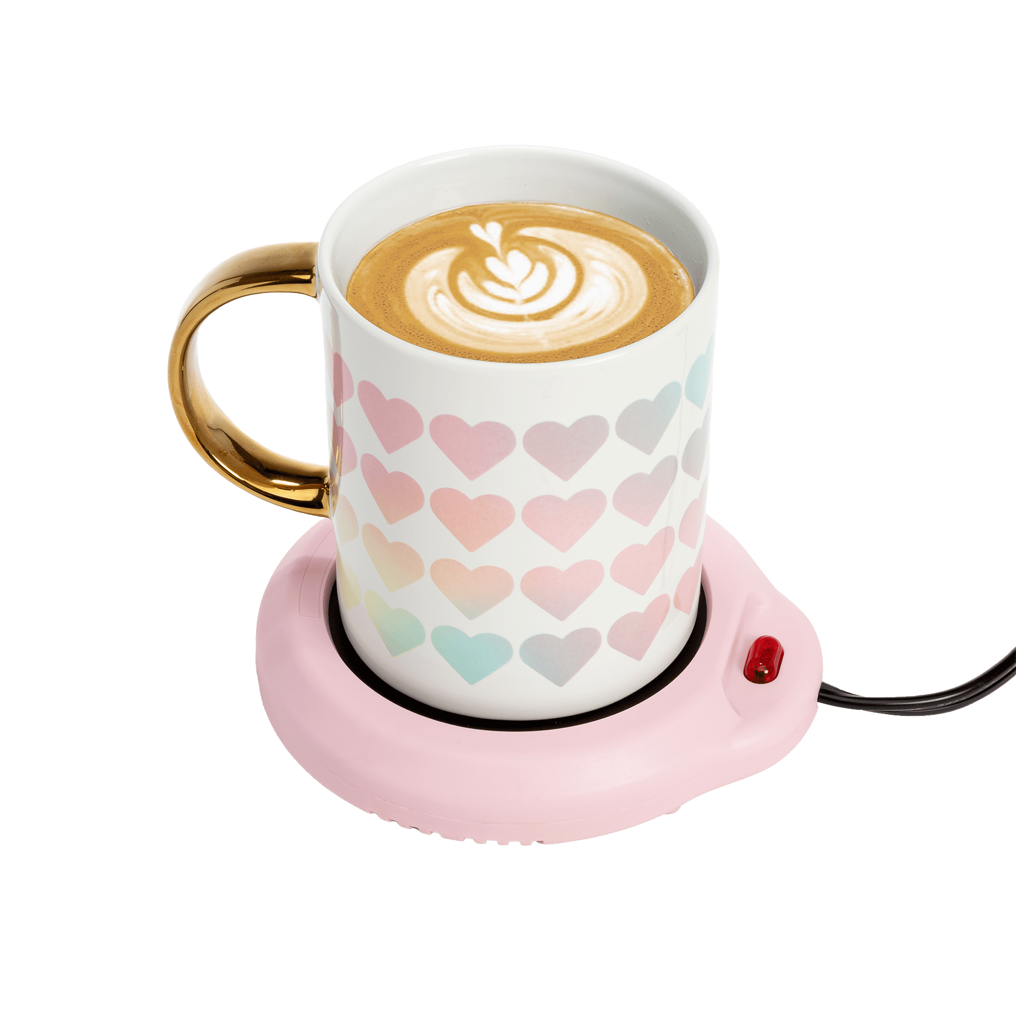 Paris Hilton Electric Mug Warmer, Portable Beverage Warmer, Pink