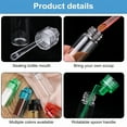thumbnail image 6 of ACDANC 10Pcs Travel Mini Bottle Dispenser Portable Glass Jar Spice Dispenser with Spoon Airtight Storage Bottle Vial with Spoon for Colored Lid Camping Travel Picnic BBQ, 6 of 7