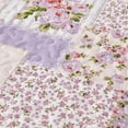 thumbnail image 5 of Evenhug Quilts 3-Piece Purple Streaks Patchwork Floral King Quilt Set With Shams, 5 of 7