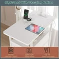 thumbnail image 3 of White End Table with Charging Station, 3 Drawers, USB Ports & Outlets for Small Spaces, 3 of 7