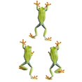 thumbnail image 2 of Three Red Eyed Tree Frogs Climbing Poster Print, 2 of 2