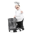 thumbnail image 1 of 1pc Chef Model European Style Resin Mini Cook Statue Figurine Adornment for Restaurant (Bucket Chef), 1 of 4