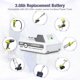 thumbnail image 3 of Batería de Reemplazo de 3.0Ah 24VBAT-LTE de Ion de Litio+rápida Charger para Snow* Joe Kit de Inicio de Herramientas Eléctricas Inalámbricas de 24V Compatible con Snow* Joe 24VBAT-LTE 24V Ion+modelos, 3 of 6