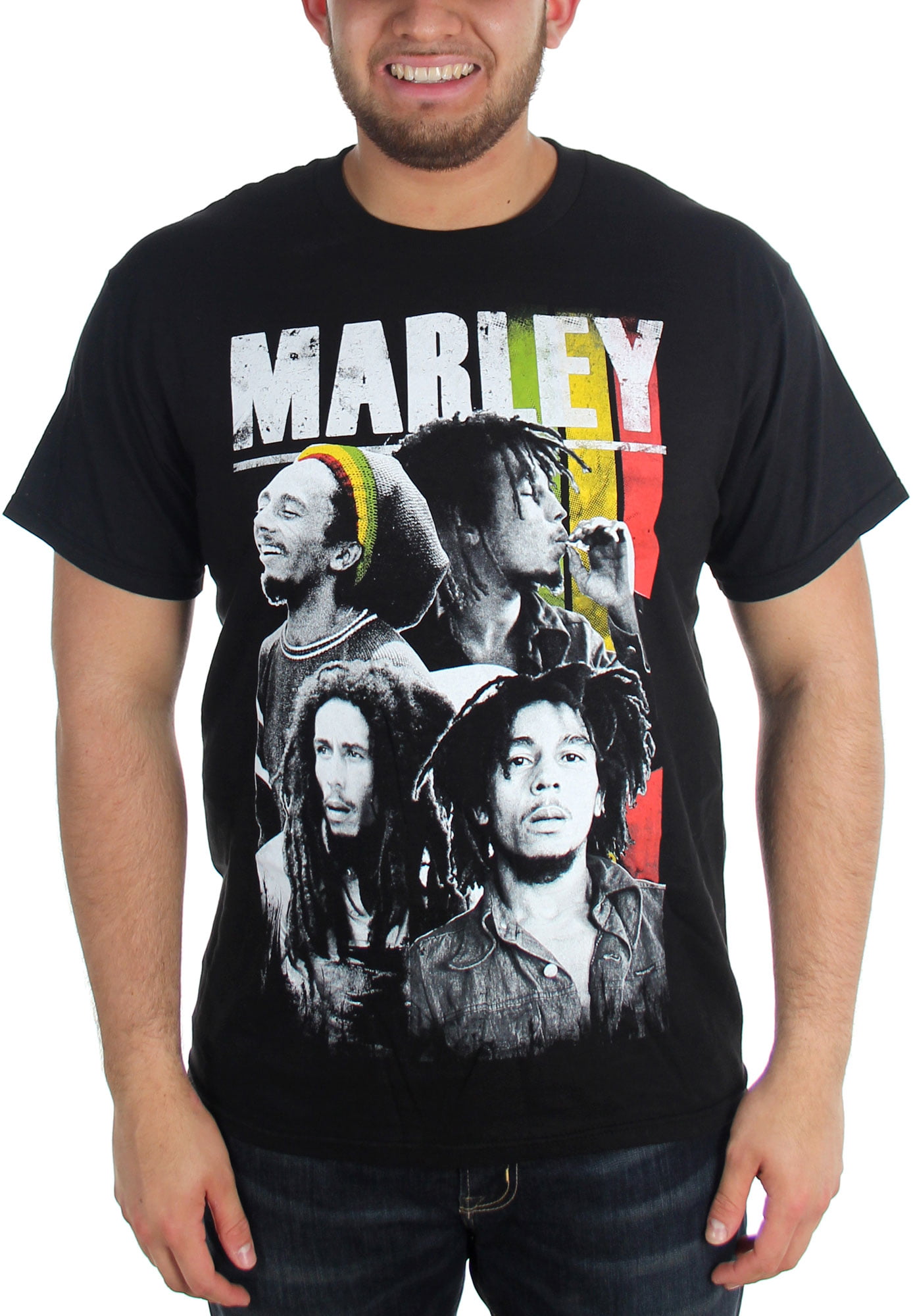 Bob Marley - Mens Bm Collage T-Shirt - Walmart.com