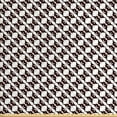thumbnail image 1 of Abstract Sofa Upholstery Fabric by the Yard, Monochrome Pattern with Floral Inspired Creative Hexagons Lattice, Decorative Fabric for DIY and Home Accents, Seal Brown and White by Ambesonne, 1 of 4