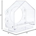 thumbnail image 4 of Large Window Bird House Feeder by Nature Anywhere with Sliding Seed Holder for Garden Birds, 4 of 7