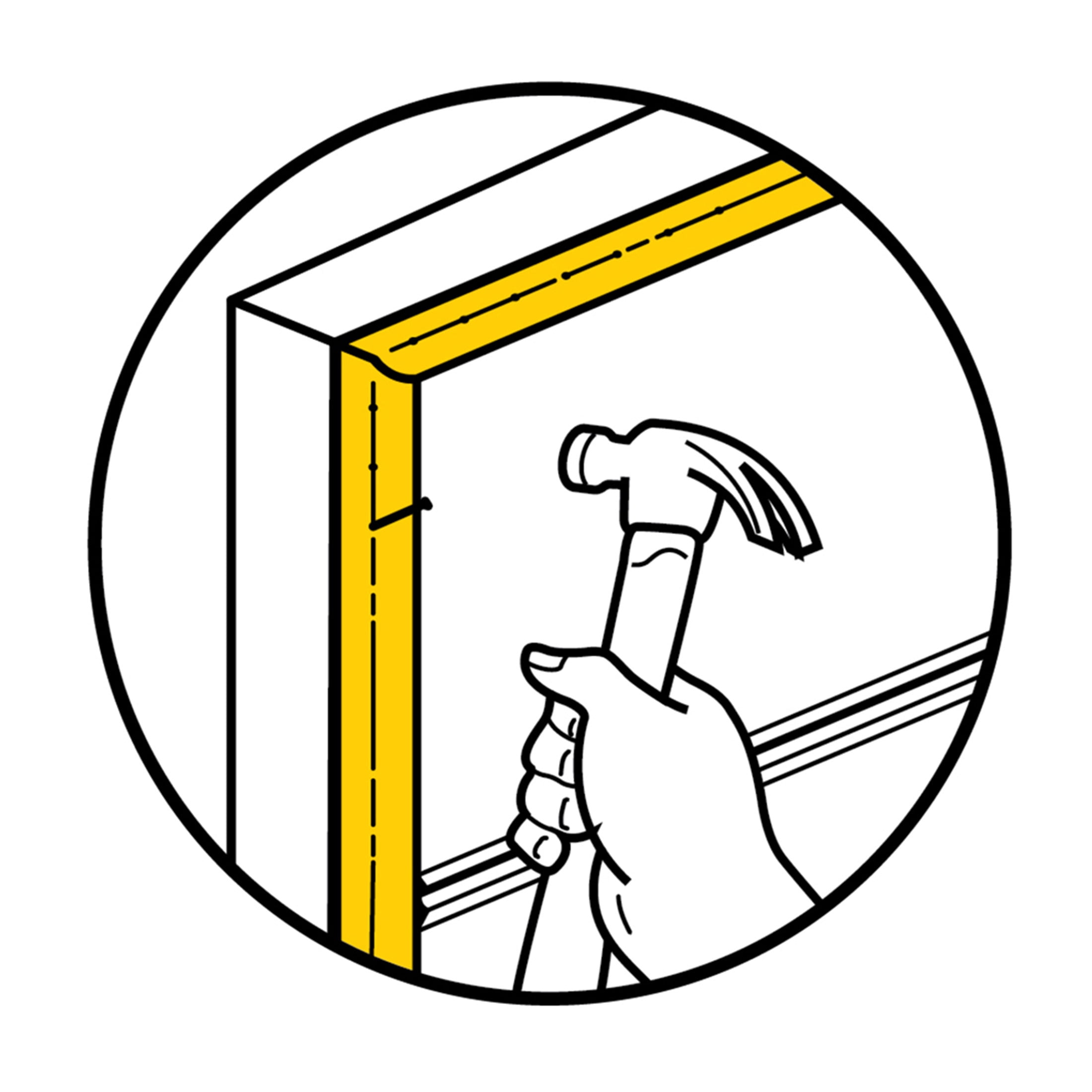 M-D Building Products 03822 30 ft. White Vinyl Garage Door Top and Sides Seal