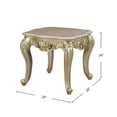 thumbnail image 3 of Square Marble Top End Table in Antique White, 3 of 5