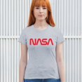 thumbnail image 4 of Vintage NASA Worm Logo T-Shirt Astronaut Space Exploration Emblem Women's Tee, 4 of 7