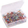 thumbnail image 3 of TORUBIA 250 Pieces Head Pins, Glass Head Pins 38mm Multicolor Quilting Pins with Box for Crafts(Colorful), 3 of 5