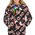 thumbnail image 3 of KLL Butterfly for Womens Pullover Hoodie with Pocket Hooded Long Sleeve Shirts Sweatshirt for Women-Large, 3 of 7